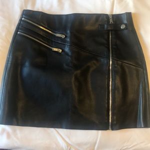 ZARA faux leather mini skirt